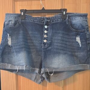 Denim Blue Women's Shorts
